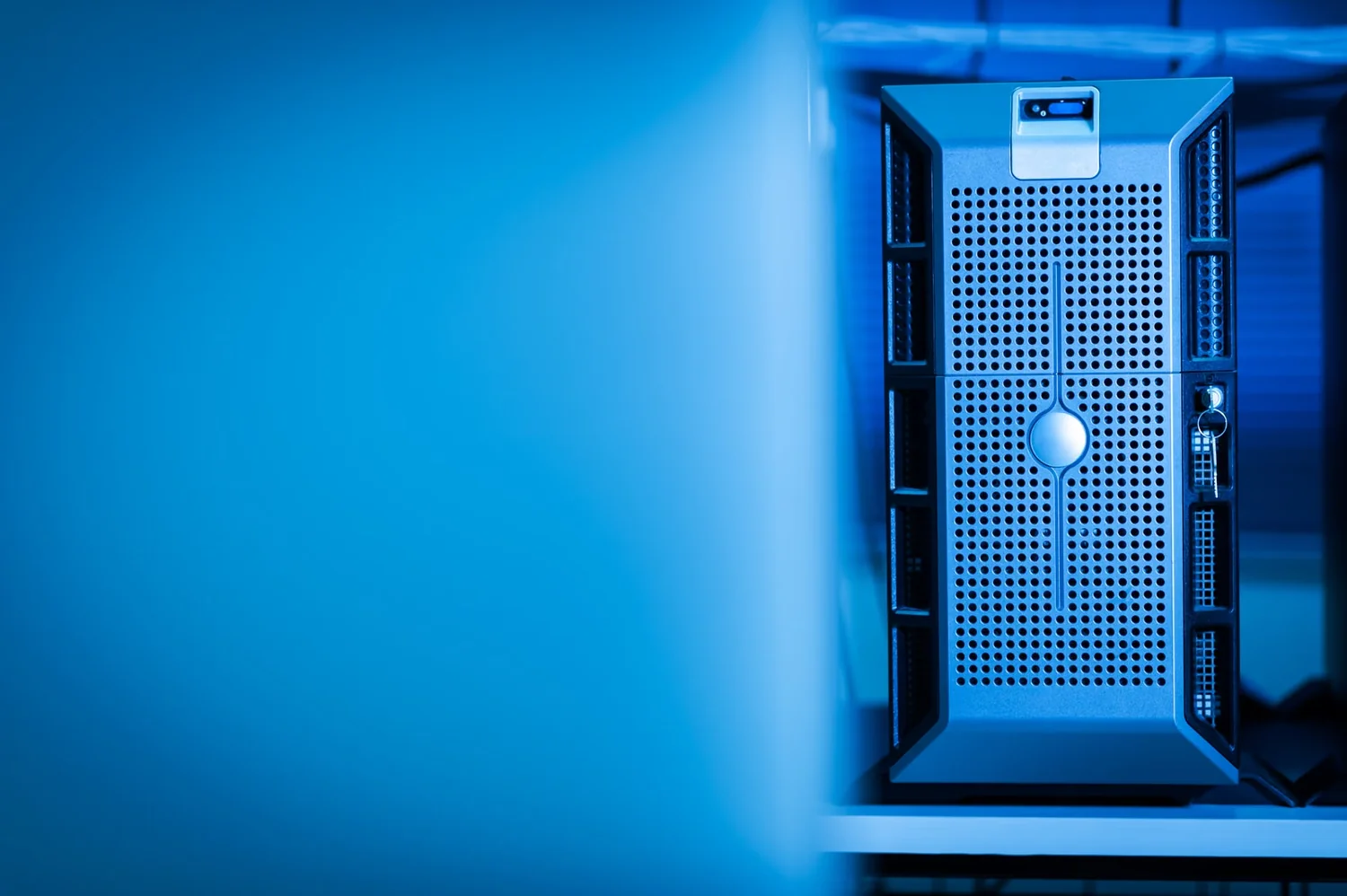 Computer servers operating inside a secure data center