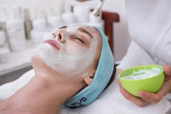 Beauty clinic skin consultation